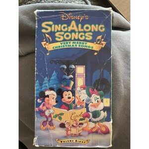 Disney’s Sing Along Songs Very Merry Christmas VHS Video Tape ~ Rare